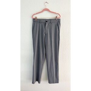 Soojun Grey Heather Dress Pants NWT Fit Flat Front Menswear Size 30W x 32L